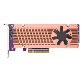 威联通 QM2-2P-384A 双端口 M.2 22110/2280 PCIe NVMe SSD 扩充卡