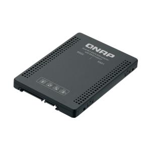 威联通 QDA-A2MAR 双 M.2 SATA SSD 转单 2.5 英寸 SATA 硬盘转接盒，...
