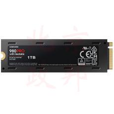 三星 MZ-V8P1T0CW 1TB SSD固态硬盘 M.2接口(NVMe协议PCIe 4.0 x4) 980 PRO With Heatsink(散热片版)