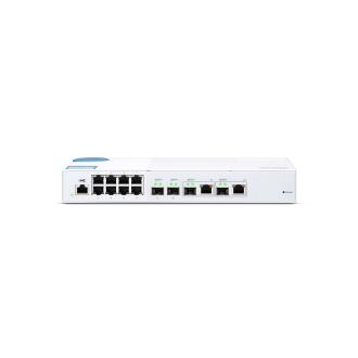 威联通 QSW-M408-2C 8x 1GbE RJ45 端口、2x 10GbE SFP+ 光纤/RJ45 复合端口及 2x 10GbE SFP+ 光纤端口