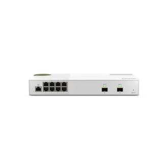 威联通 QSW-M2108-2S 8x 2.5GbE RJ45 端口、2x 10GbE SFP+ 光纤端口