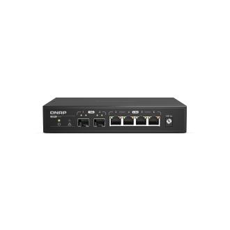 威联通 QSW-2104-2S 4x 2.5GbE RJ45 端口、2x 10GbE SFP+ 光纤端口