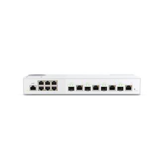 威联通 QSW-M2106-4C 6x 2.5GbE RJ45 端口、4x 10GbE SFP+ 光纤/RJ45 复合端口