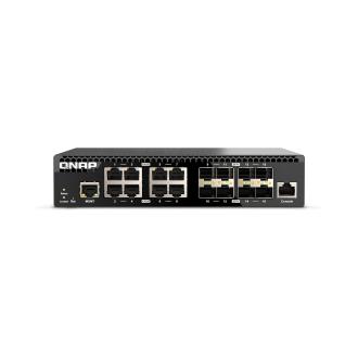 威联通 QSW-M3216R-8S8T 8x 10GbE RJ45 埠、8x 10GbE SFP+ 光纤端口