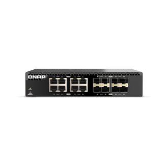 威联通 QSW-3216R-8S8T 8x 10GbE RJ45 埠、8x 10GbE SFP+ 光纤端口