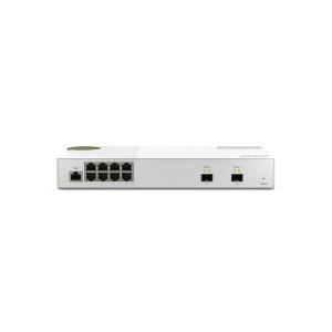 威联通 QSW-M2108-2S 8x 2.5GbE RJ45 端口、2x 10GbE SFP+ 光...