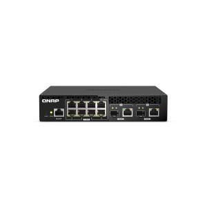 威联通 QSW-M2108R-2C 8x 2.5GbE RJ45 端口、2x 10GbE SFP+ ...