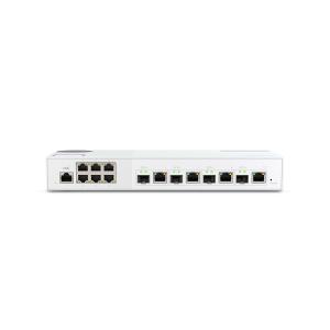 威联通 QSW-M2106-4C 6x 2.5GbE RJ45 端口、4x 10GbE SFP+ 光纤/RJ45 复合端口