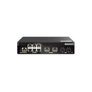 威联通 QSW-M2106PR-2S2T 6x 2.5GbE 802.3bt PoE++ (90W)...