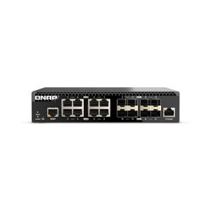 威联通 QSW-M3216R-8S8T 8x 10GbE RJ45 埠、8x 10GbE SFP+ ...