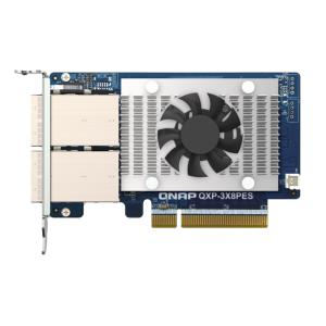 威联通 QXP-3X8PES 双埠 PCIe Gen 3 x8 扩展卡，至多 64Gb/s 传输性能