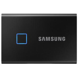 三星 MU-PC1T0K 1TB移动固态硬盘（PSSD）T7 Touch 黑色 Type-c USB 3.2 NVMe传输速度1050MB/s  指纹识别