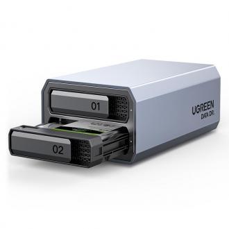 绿联CM461 双盘位3.5英寸磁盘阵列盒