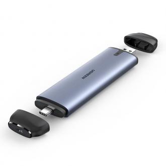 绿联CM298 USB/Type-C二合一直插式M.2硬盘盒