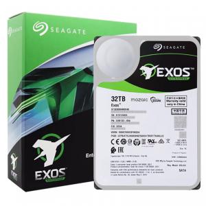 希捷ST32000NM004K 32TB企业级硬盘 512MB 7200RPM CMR垂直 SATA 希捷银河Exos X24系列 服务器硬盘